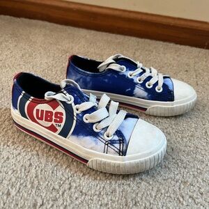 Cubs Kids Blue and White Sneakers